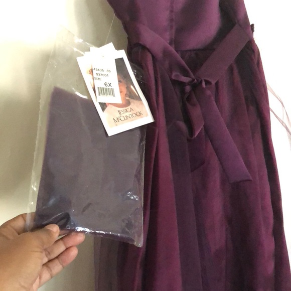 Jessica McClintock Little girls Purple Dress - Picture 5 of 8